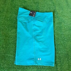 Under Armour Movement side drop-in pockets Teal Bike Shorts Plus Size 3X NWT